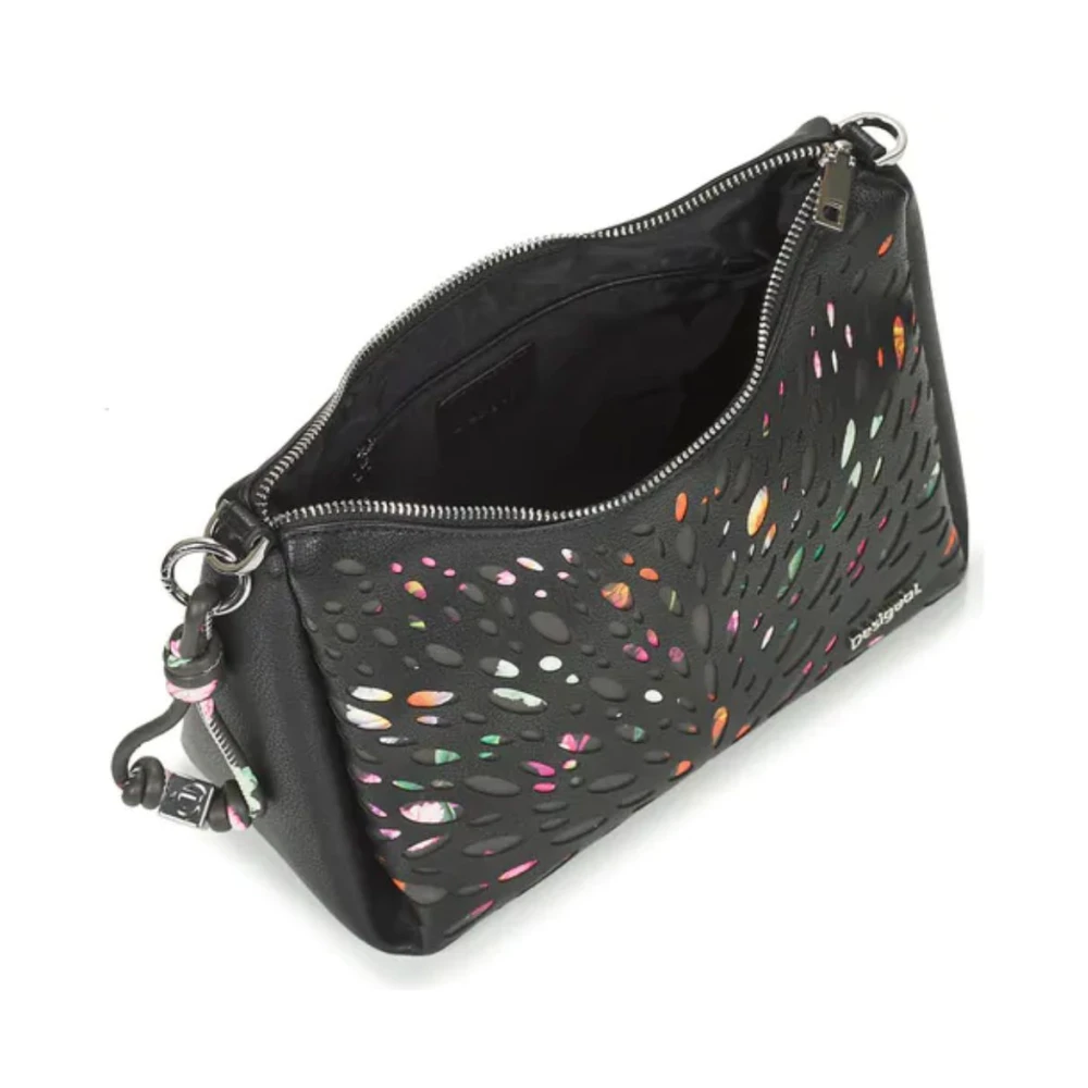 Desigual Minimalistische veelzijdige schoudertas met rits Multicolor Dames