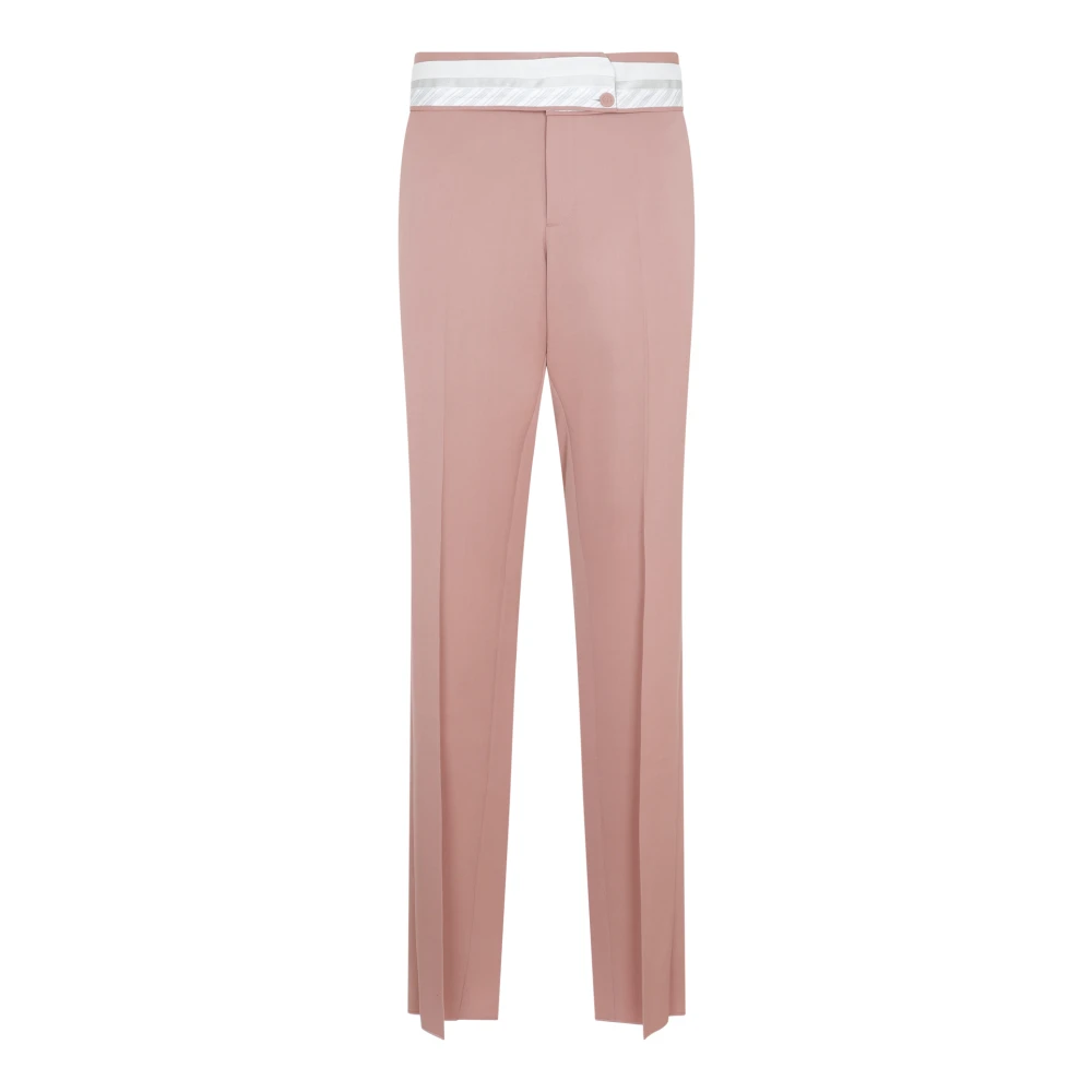 Dior Rode Wol Homme Broek Pink Heren