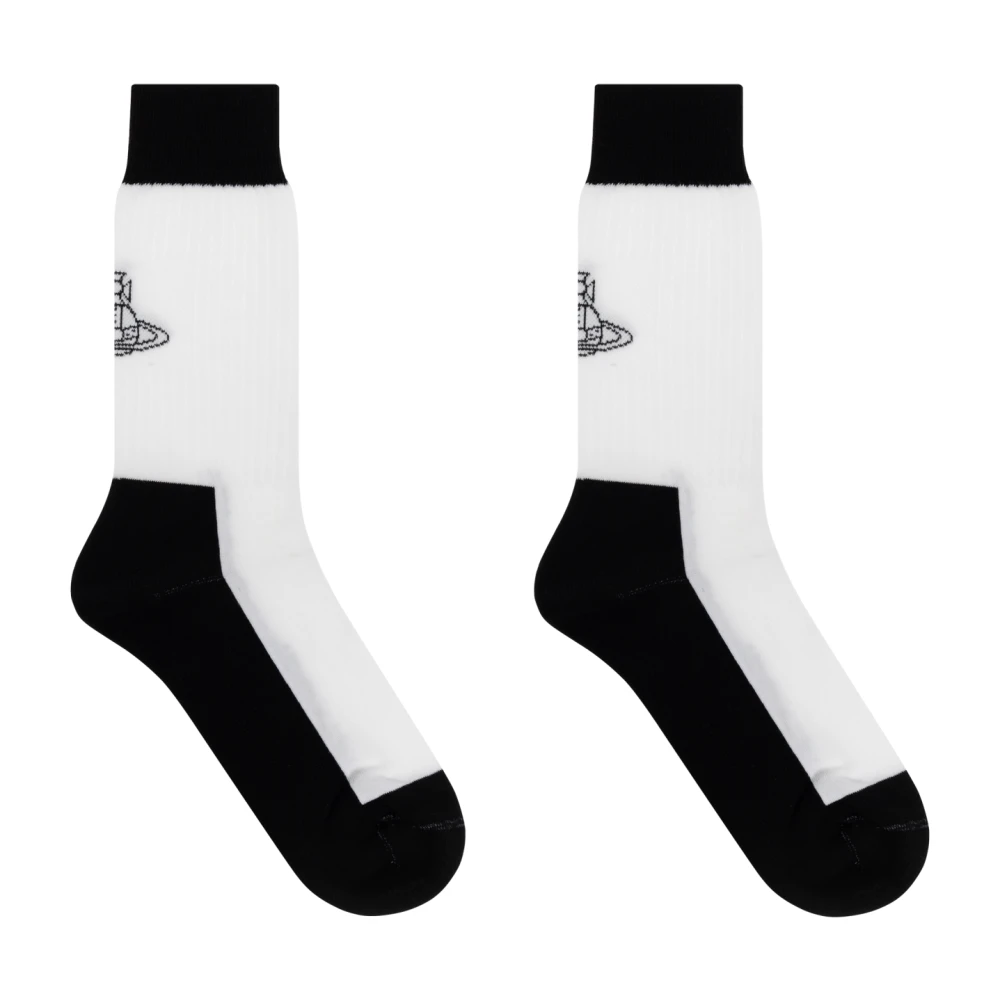 Vivienne Westwood Sokken met logo White Heren