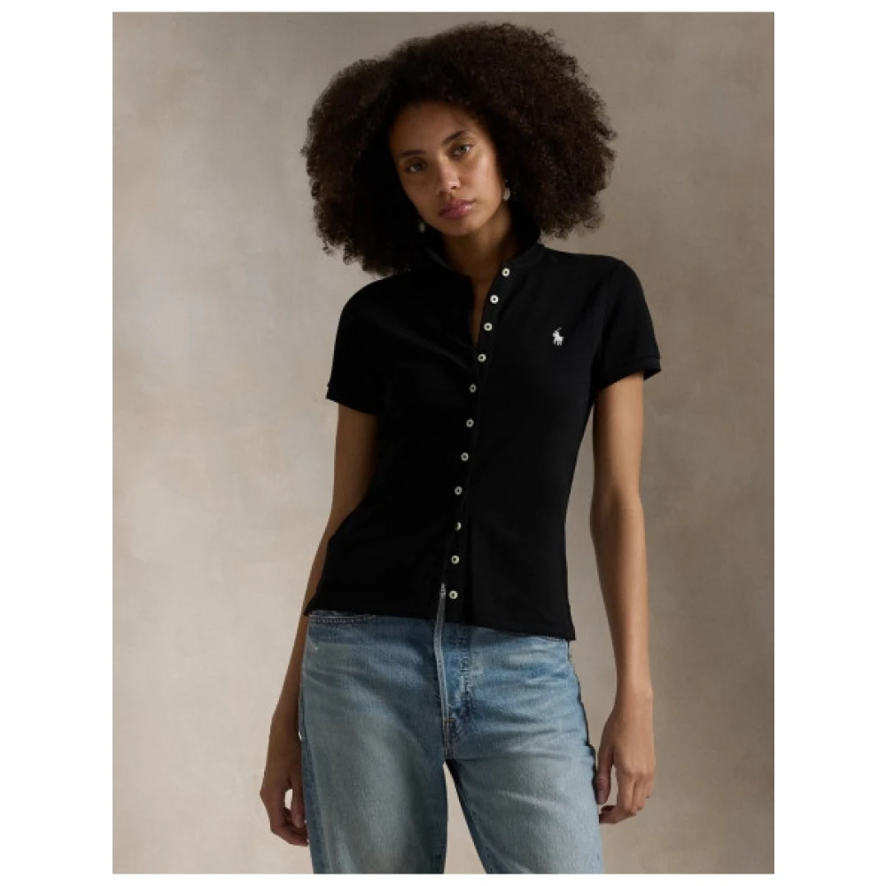 Polo Ralph Lauren Polo met korte mouwen Black Dames
