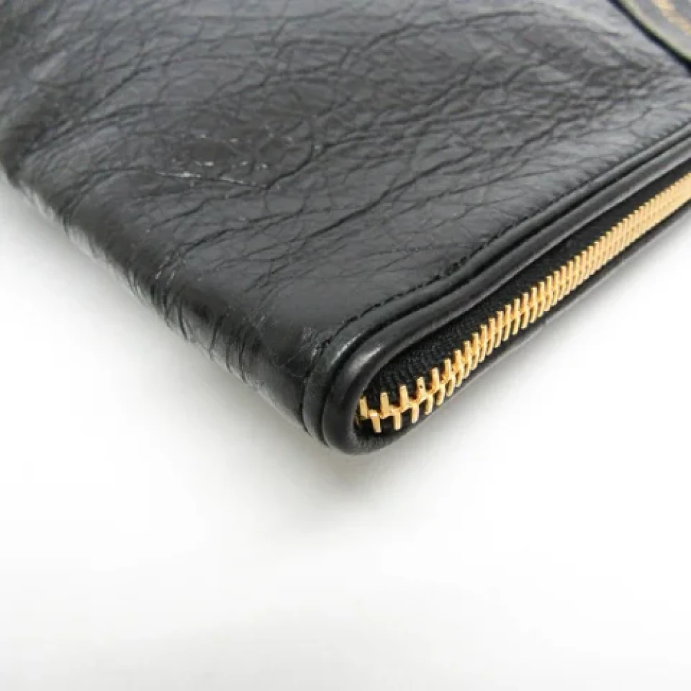 Balenciaga Vintage Pre-owned Leather clutches Black Dames