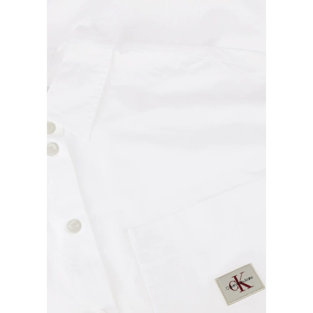 Calvin Klein Witte Relaxte Blouse White Dames