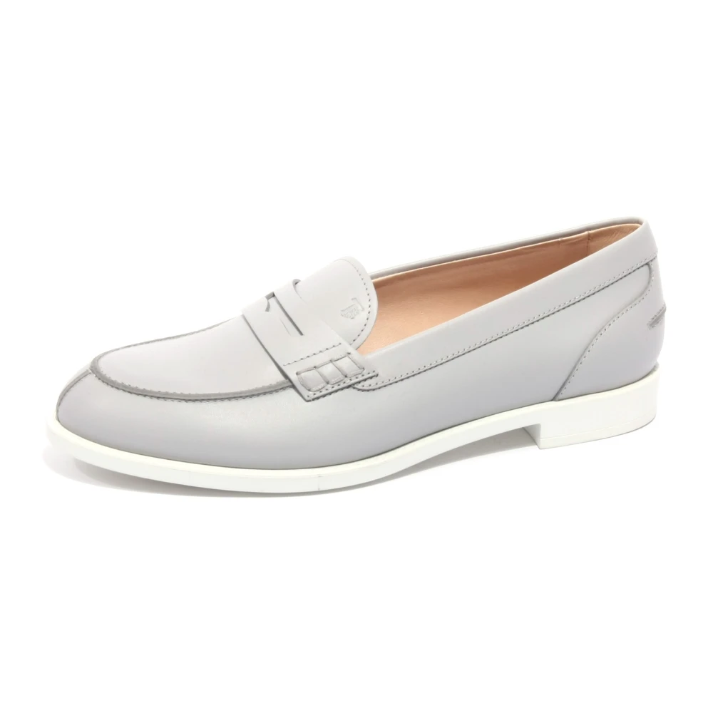 Tod's Women's Gray Gomma Vk Mocassino Loafer Shoe