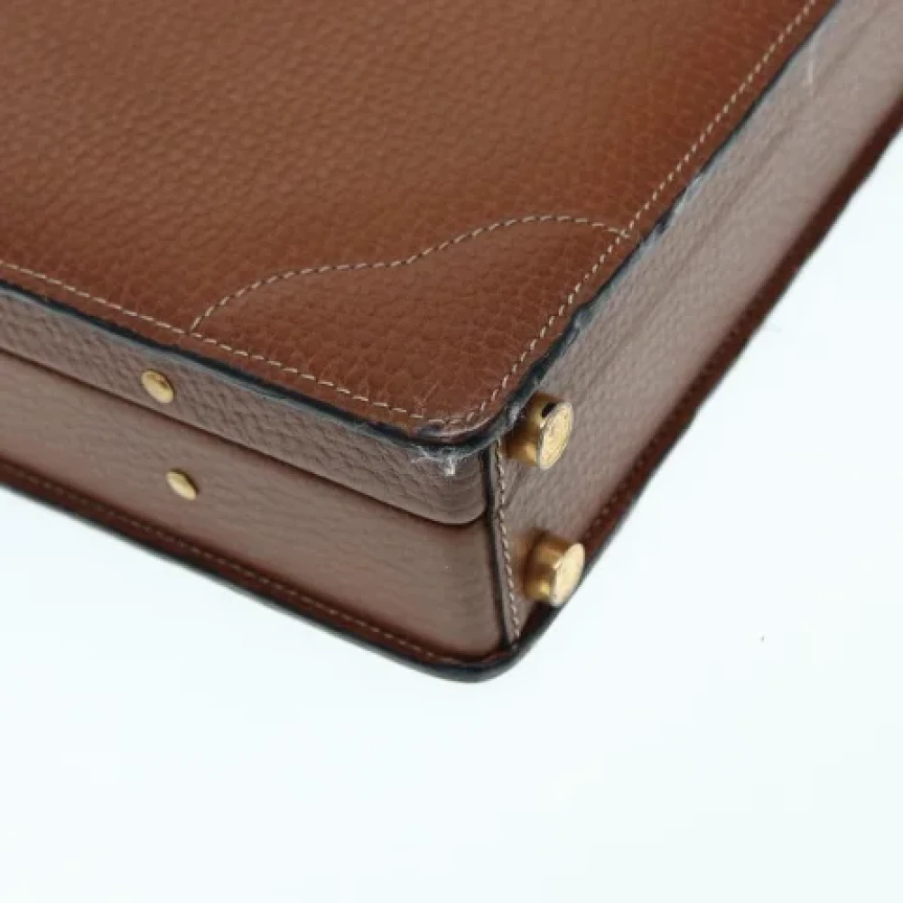 Loewe Pre-owned Leather handbags Brown Dames