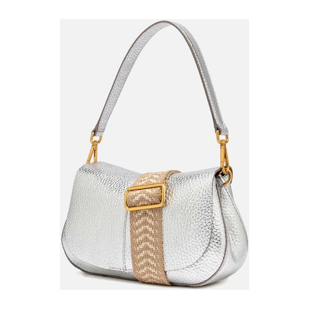 Gianni Chiarini Helena Ronde Leren Tas Gray Dames