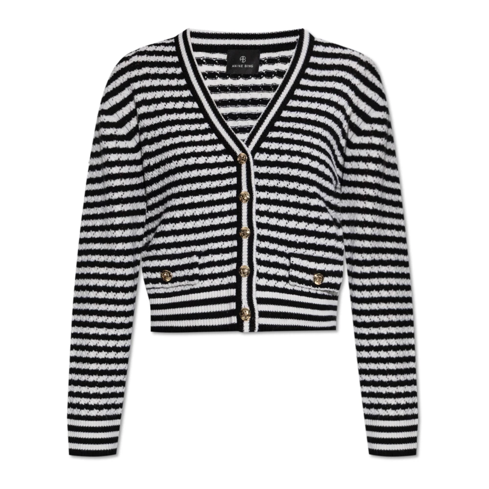 Anine Bing Women's Black Wool Cardigan ‘Gwen’