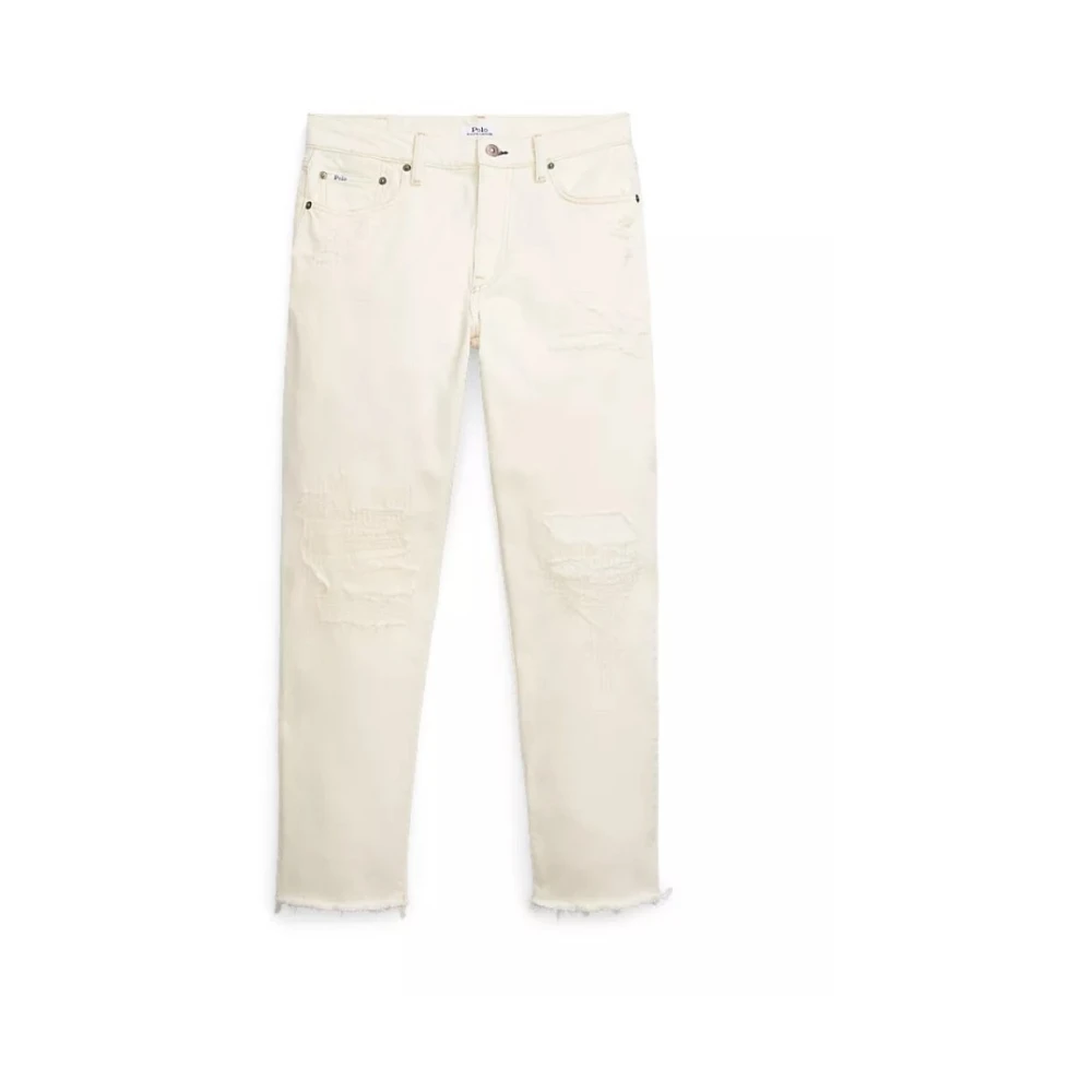 Polo Ralph Lauren Women's Beige Stylish Trousers - Straight Fit Jeans - W26 - Jeans