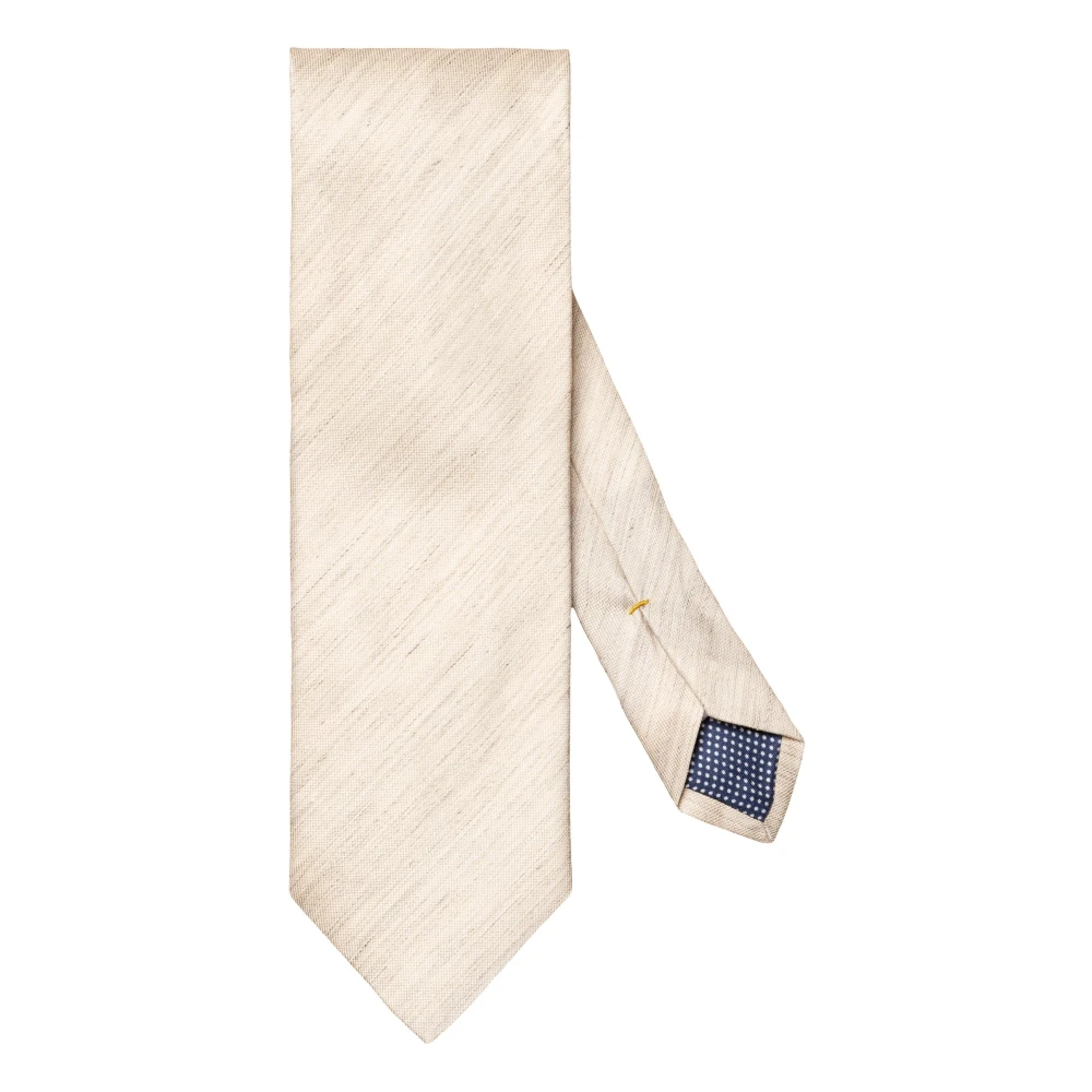 Eton Men's Beige Ties, One Size, Modern Silk Linen Tie