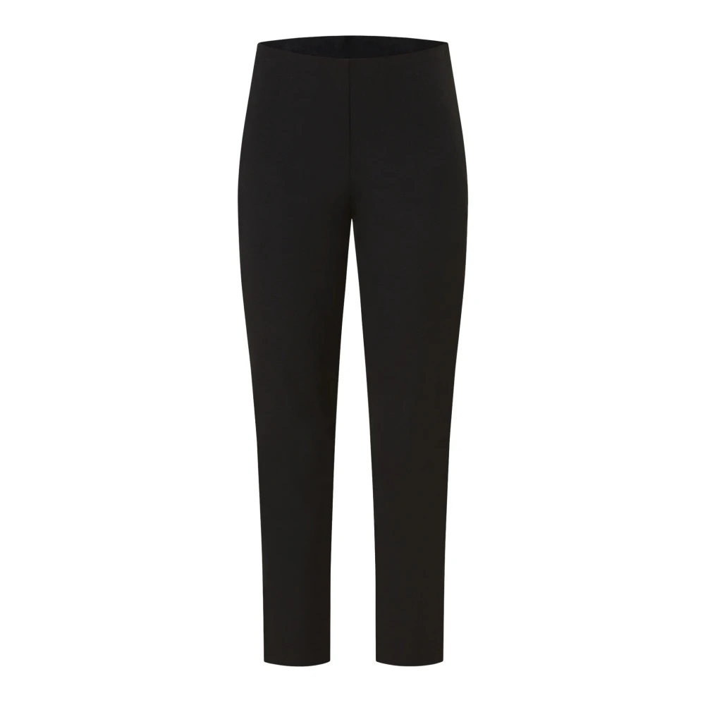 Twinset Slim Fit Viscose Sigarettenbroek Black Dames