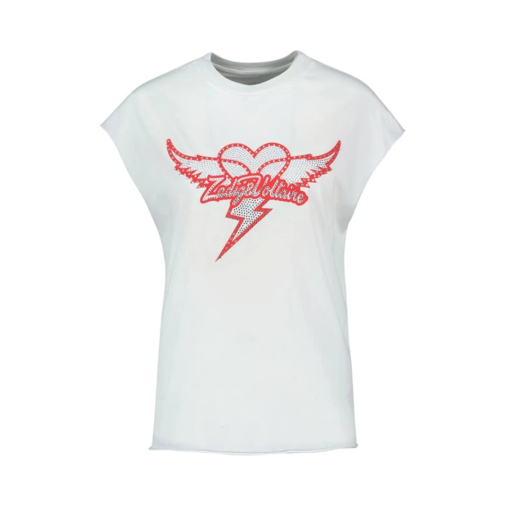 Zadig & Voltaire Women's White T-Shirts, M, Cloe T-Shirt