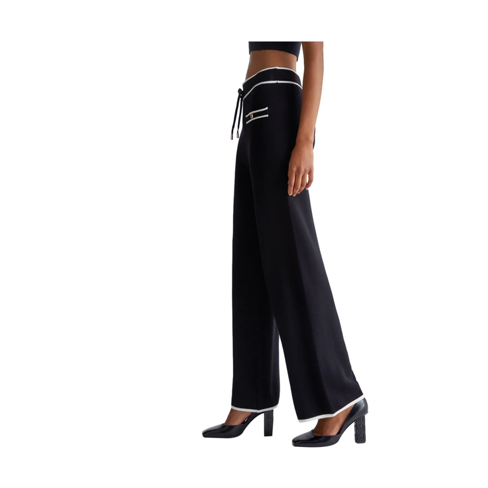 Liu Jo Zwarte Elegante Veelzijdige Broek Black Dames