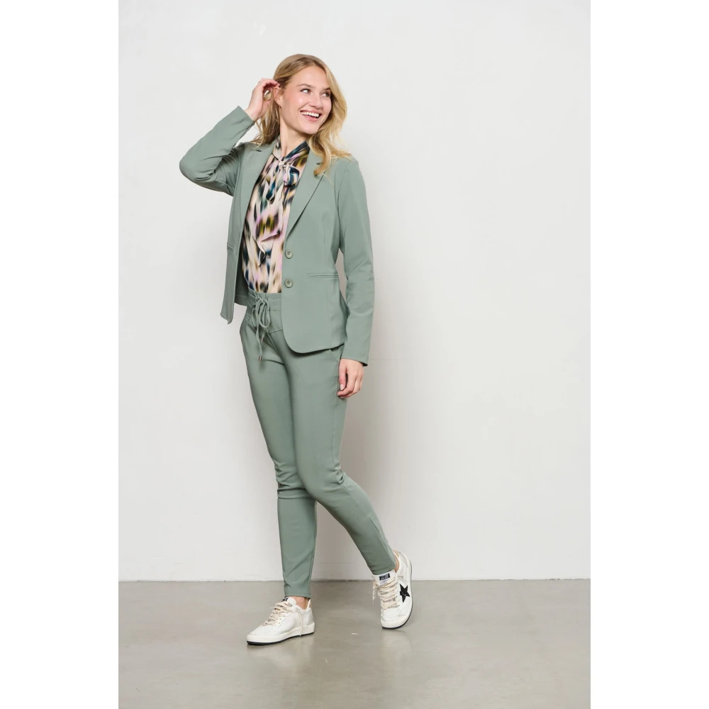 &Co Woman Blazer Dames Stijlvol & Elegant Green Dames