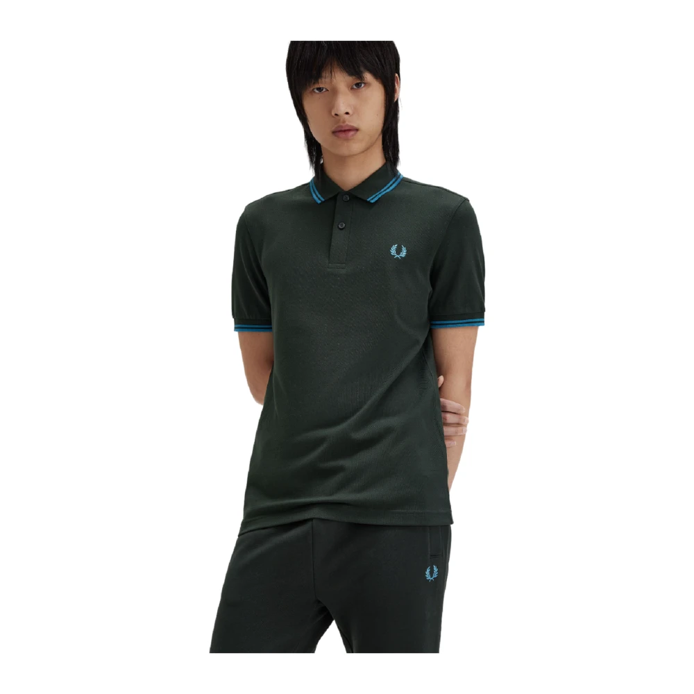 Fred Perry Groene Polo Herfst Winter Collectie Green Heren
