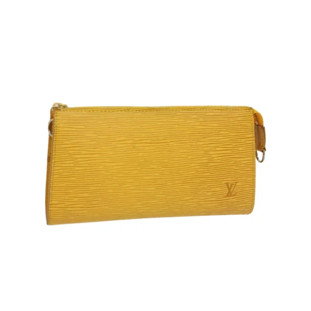 Louis Vuitton Vintage Pre-owned Canvas wallets Yellow Dames