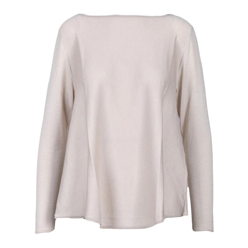Wild Cashmere Zijde Kasjmier Trui Beige Dames