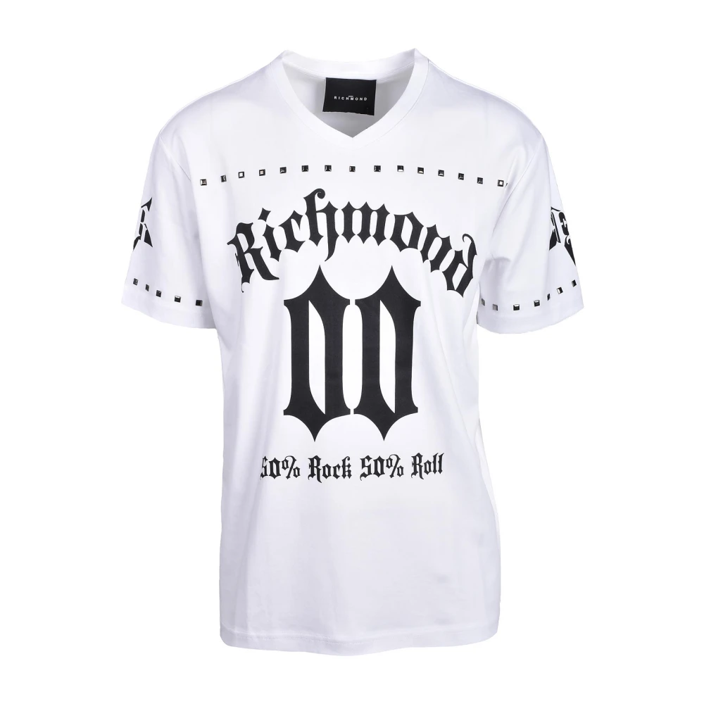 John Richmond Witte T-shirt voor heren White Heren