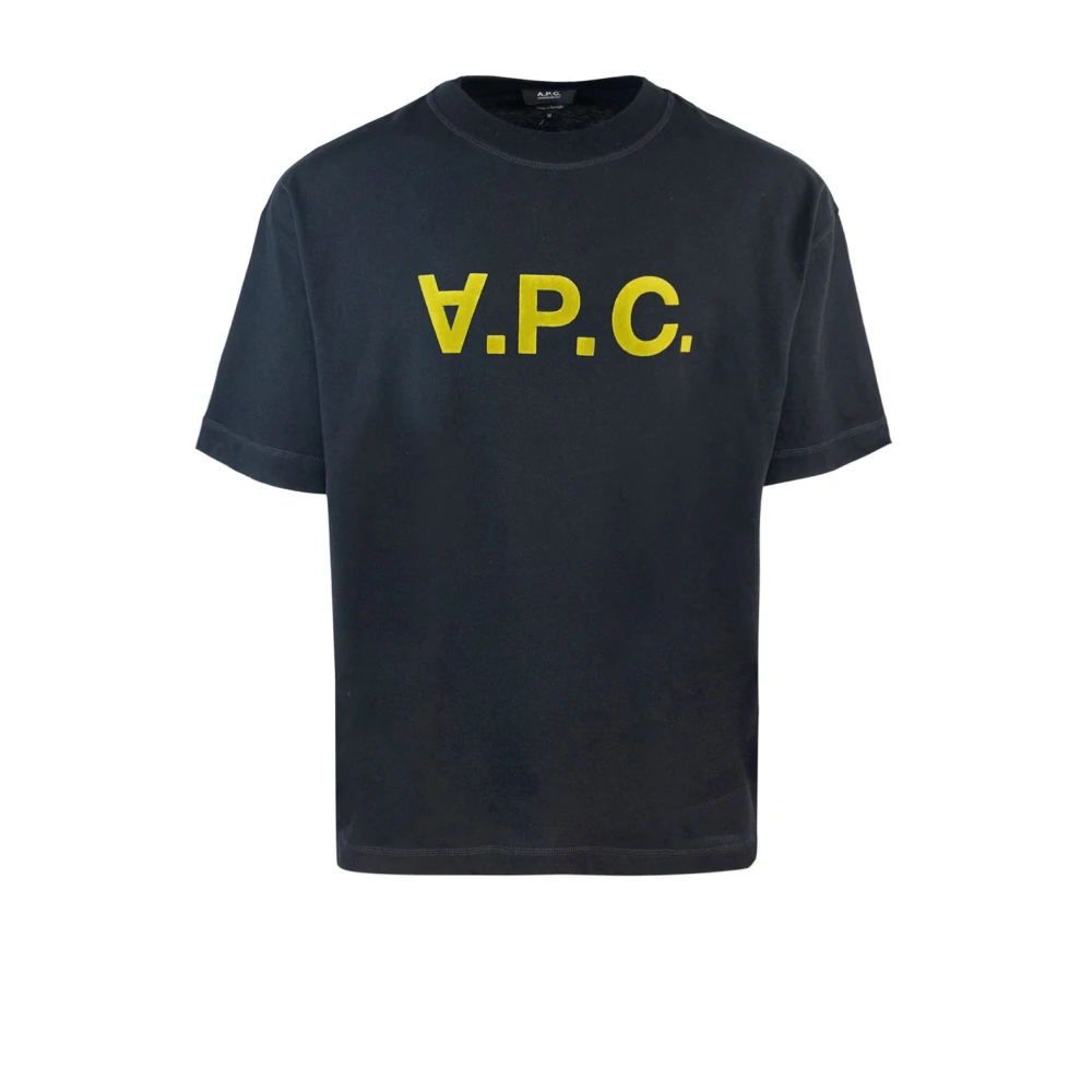 A.p.c. Zwarte T-shirts en Polos Boxy Cut Black Heren