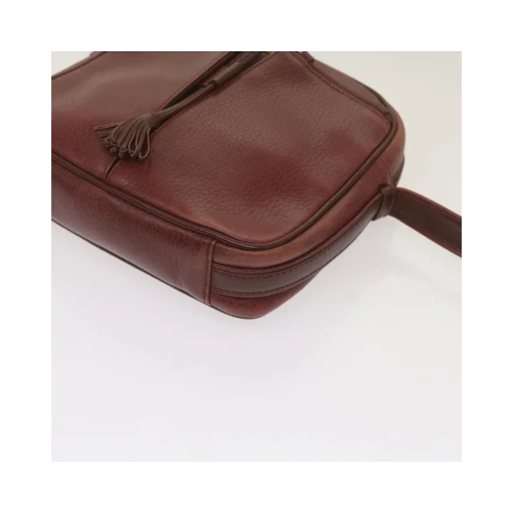 Cartier Vintage Pre-owned Leather shoulder-bags Red Dames