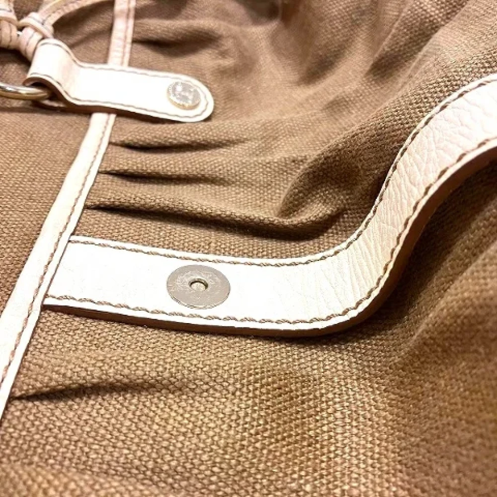 Celine Vintage Pre-owned Canvas handbags Beige Dames