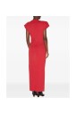 red-shoulder-padded-dress