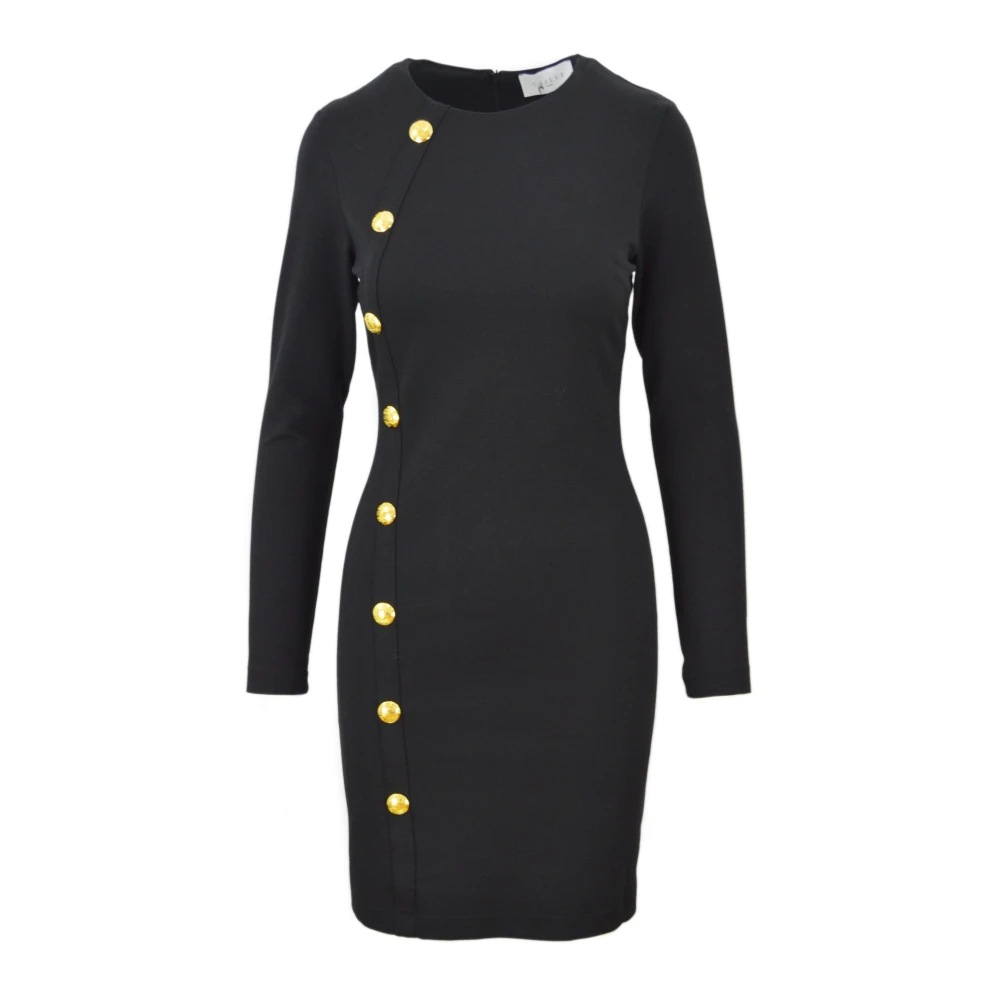 Gaëlle Paris Elegante Jurk in Punt Black Dames