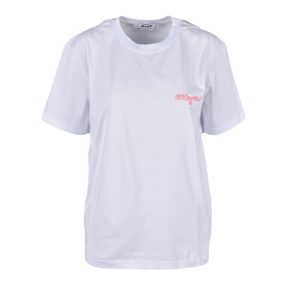 Msgm - Tops > T-Shirts - White - Msgm - Modalova