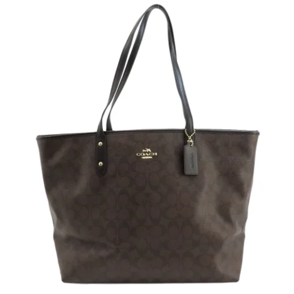 Coach Pre-owned Plastic totes Brown Dames