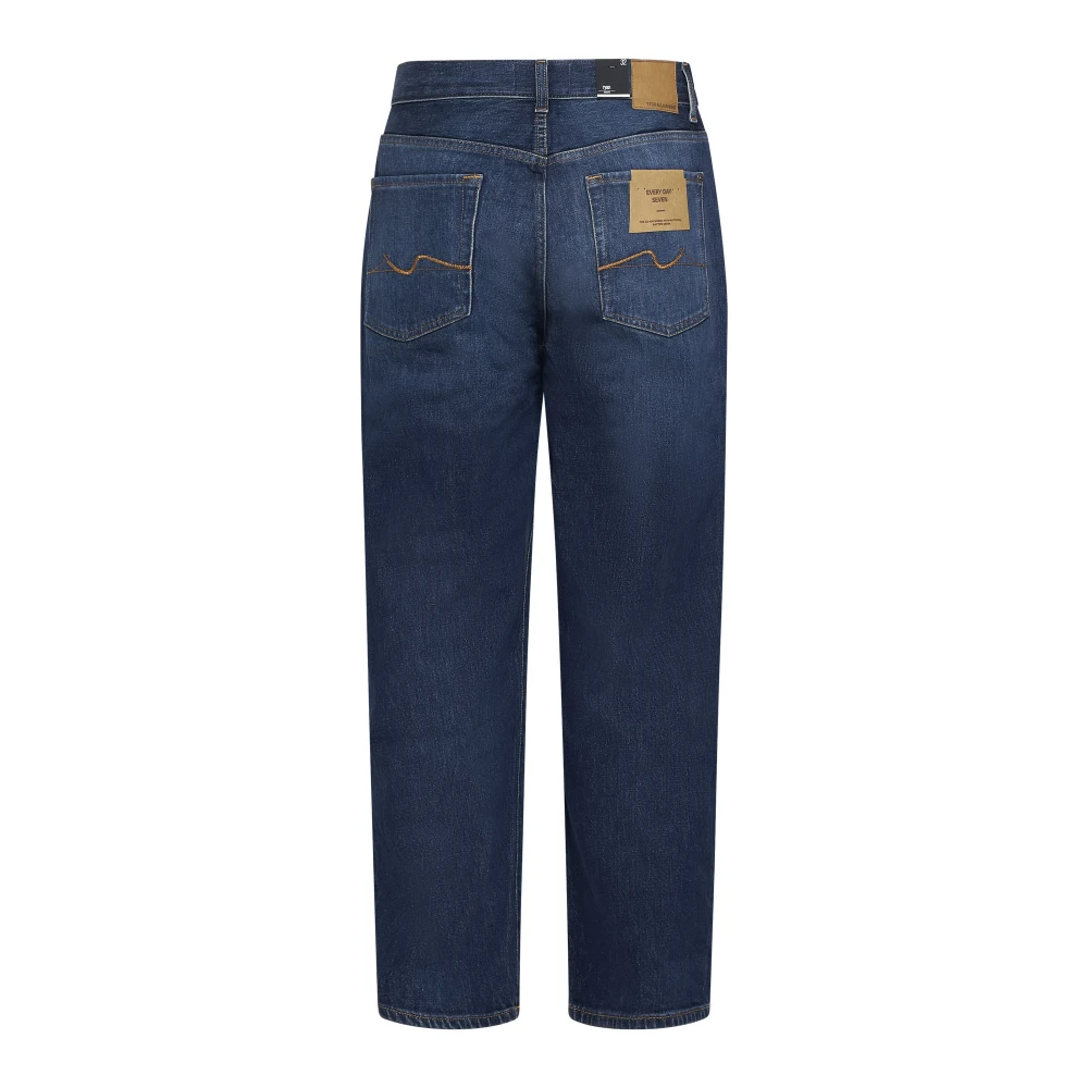 7 For All Mankind Blauwe Jeans Stijlvolle Denim Broek Blue Heren