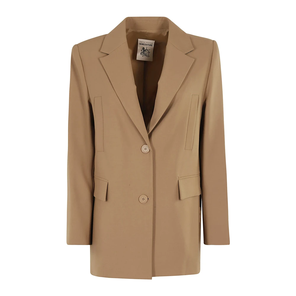 Semicouture Elegant Galatea Jurk Brown Dames