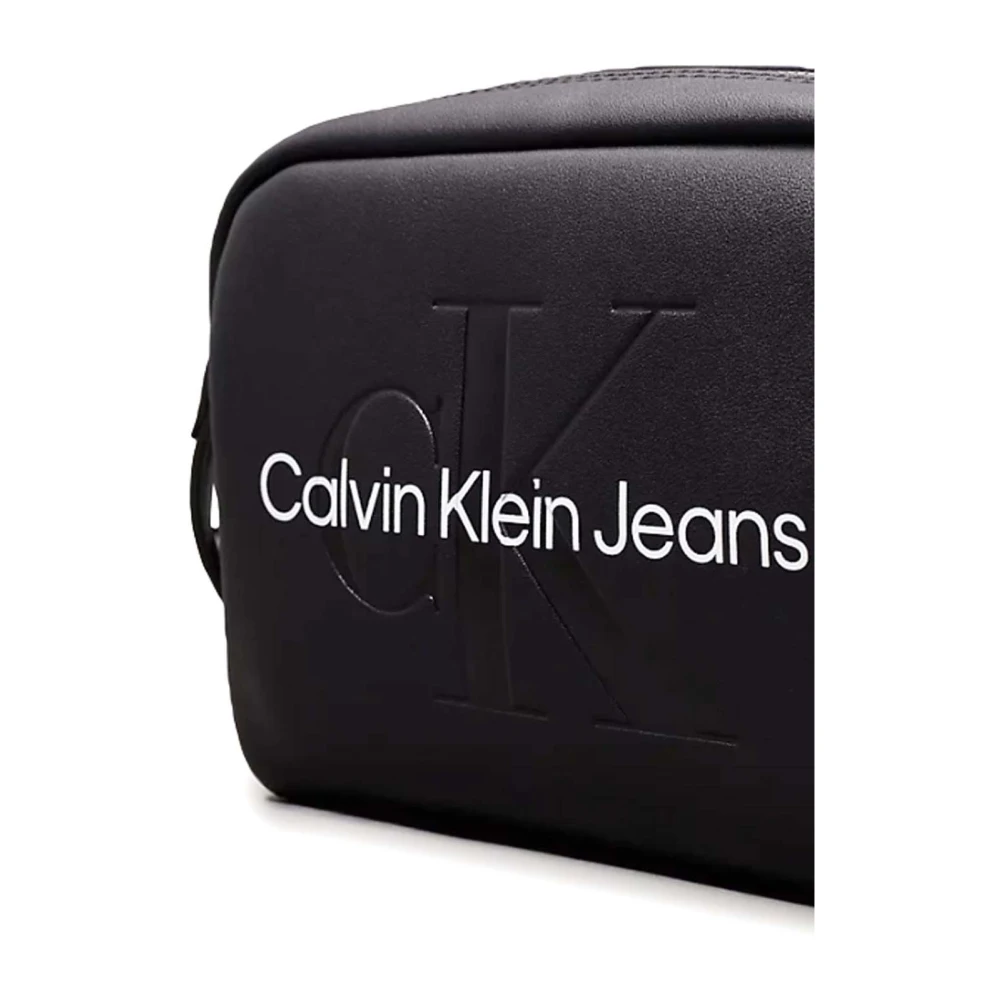 Calvin Klein Zwarte cameratas met logo Black Dames