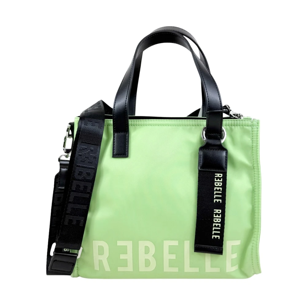 Rebelle Vrouw Groente Tassen Dames, Groen, One Size, Nylon, Poppy Nylon Tote