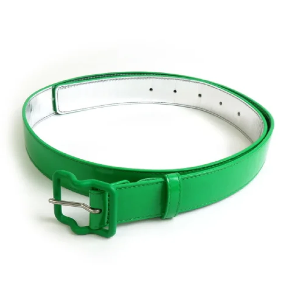 Bottega Veneta Vintage Pre-owned Leather belts Green Heren