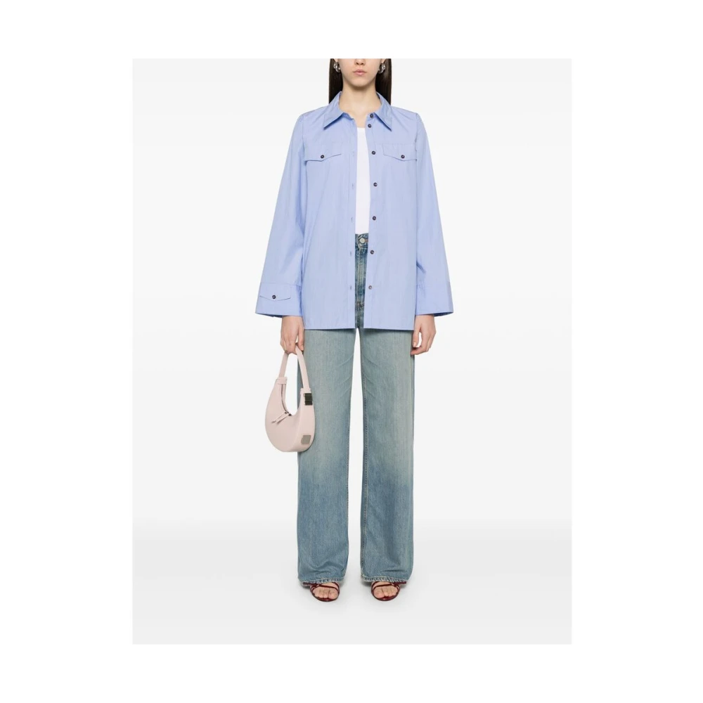 Haikure Poederblauwe Wijde Jeans Blue Dames