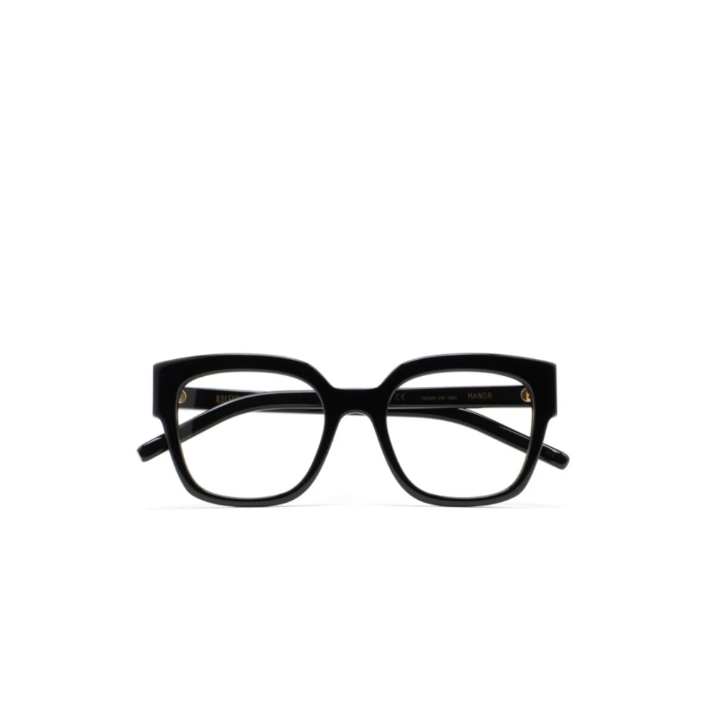 Kaleos Unisex Black Glasses, 52 Mm, Manor Eyeglasses