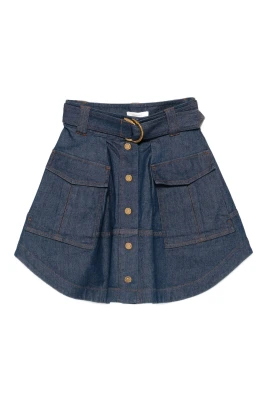 Cargo Knäppt Flare Kjol