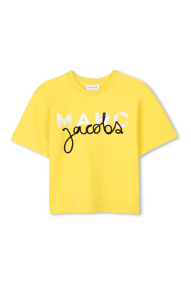 t-shirt-en-coton-avec-logo-jaune-imprime