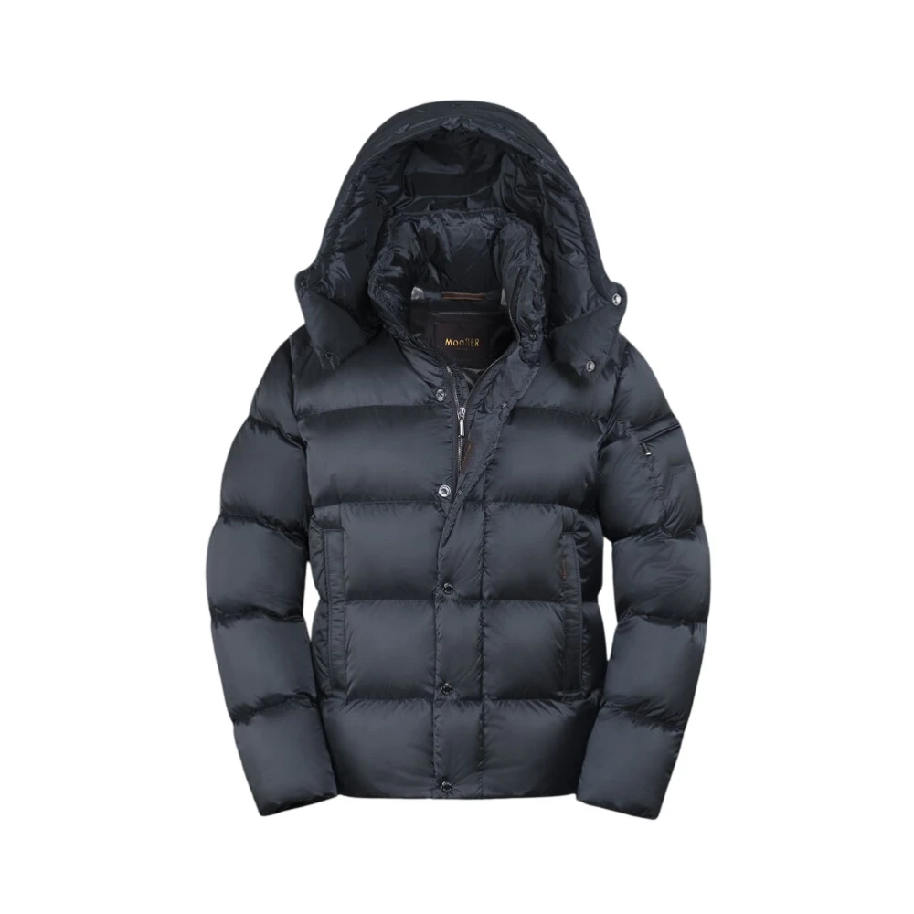Moorer Men's Blue Down Jackets, M, Nadir-Sh Bomber