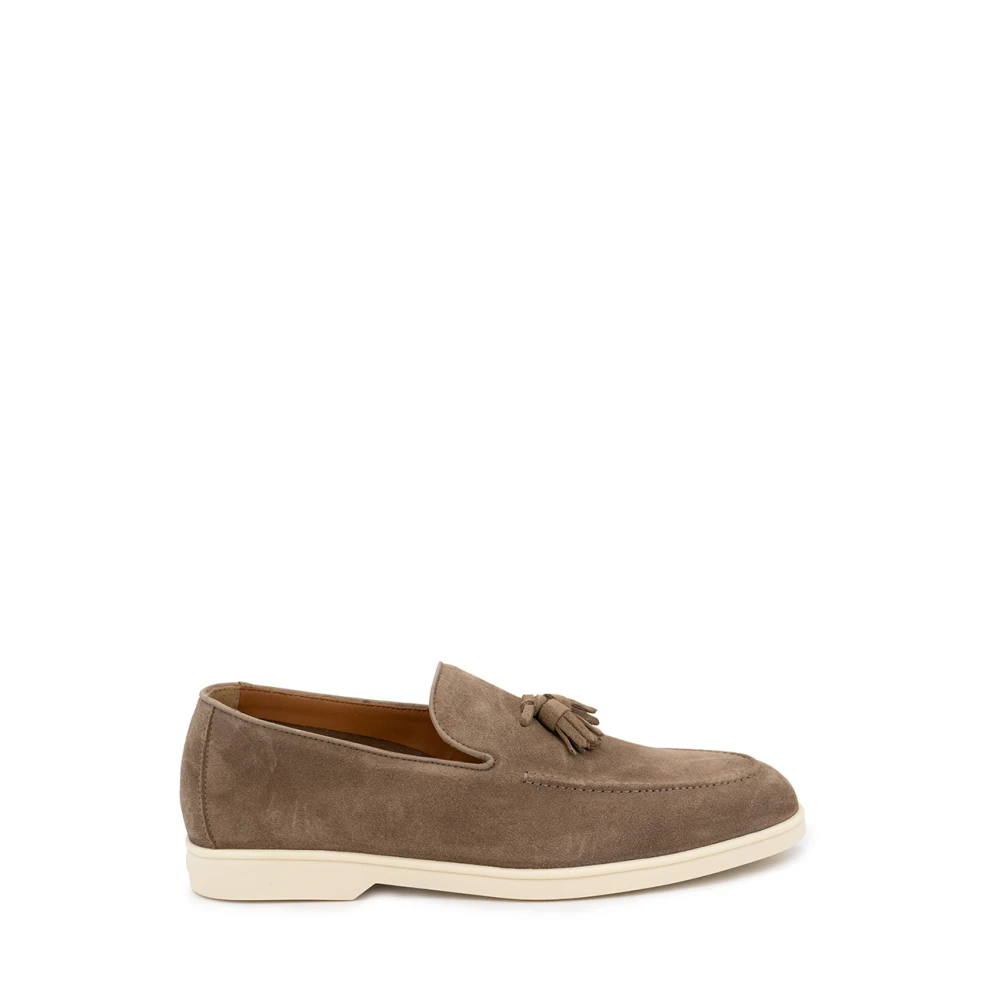 Doucal's Men's Brown Loafers, 7 Uk, Loafer With Tassels