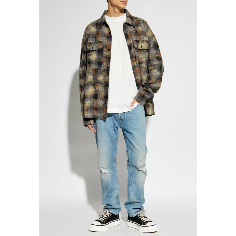 Palm Angels Jeans met vintage-effect Blue Heren