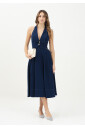 blauwe-midi-rok-met-tailleband-detail