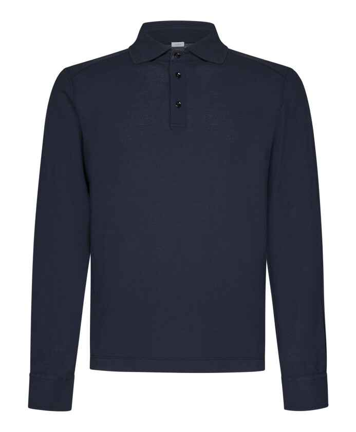 blue-long-sleeved-polo-shirt