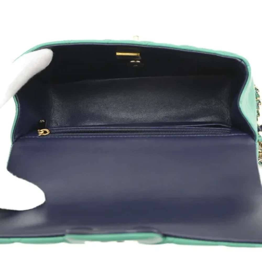Chanel Vintage Pre-owned Leather chanel-bags Green Dames