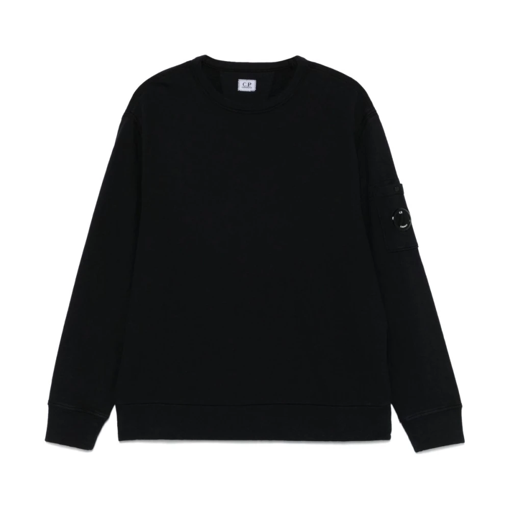 C.P. Company Katoenen crew-neck sweatshirt met zak Blue Heren