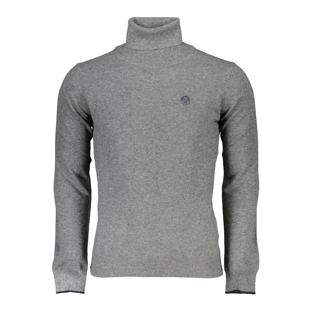 North Sails Grijze Trui met Lange Mouwen Geborduurd Logo Gray Heren