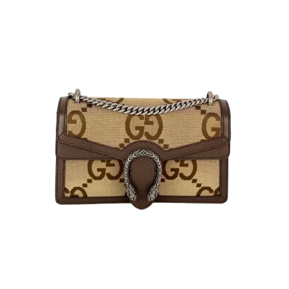 Gucci Vintage Pre-owned Canvas handbags Brown Dames