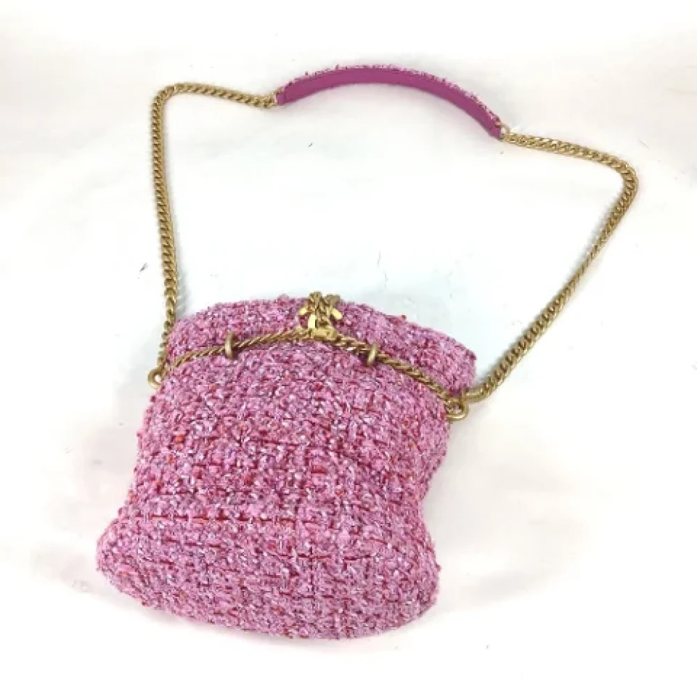 Chanel Vintage Pre-owned Fabric chanel-bags Pink Dames