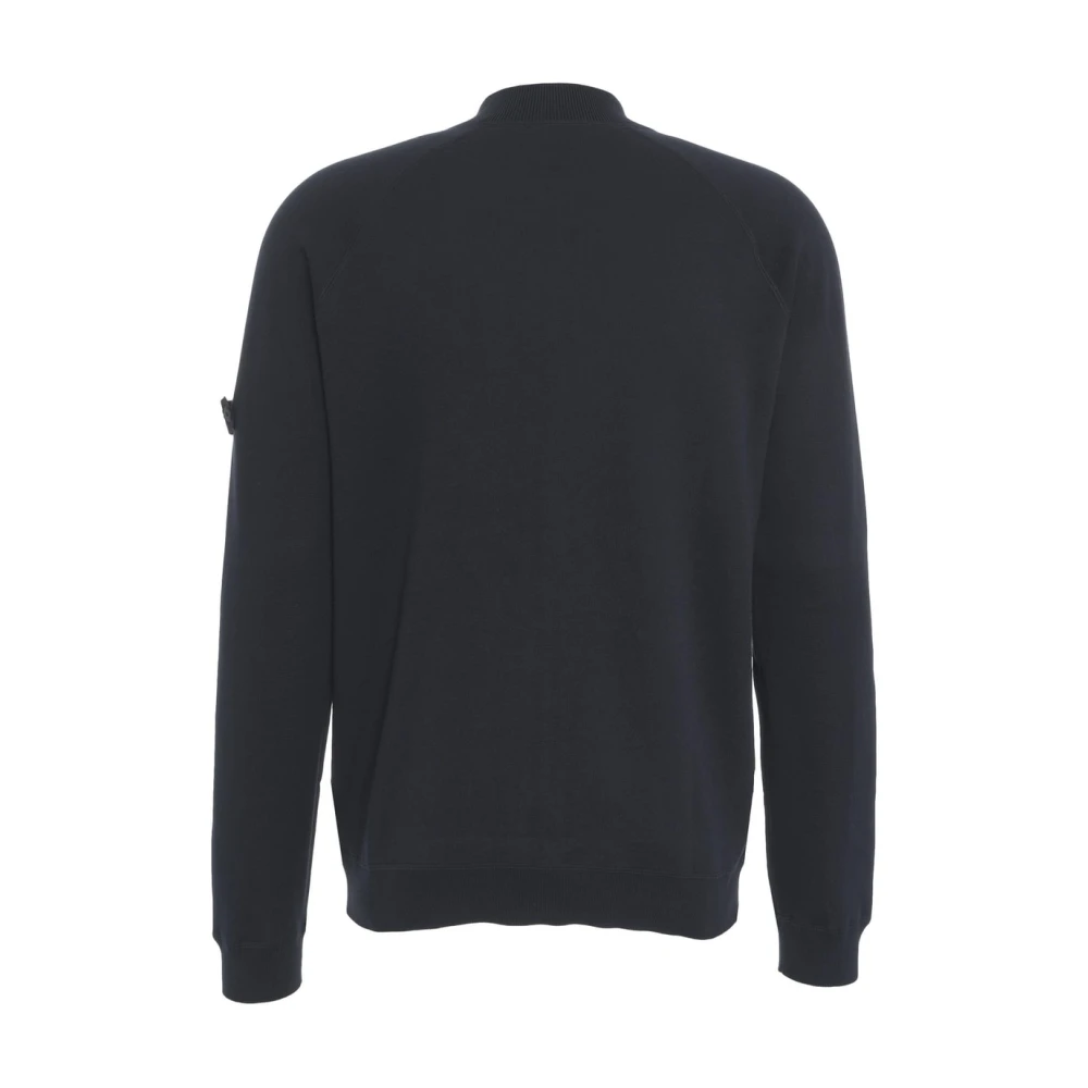 Peuterey Blauwe Sweatshirt met Afneembaar Logo Blue Heren