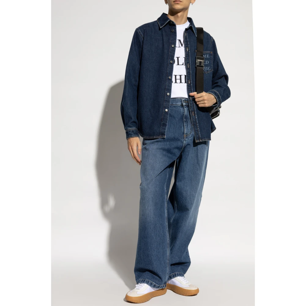 Moschino Wijde jeans Blue Heren