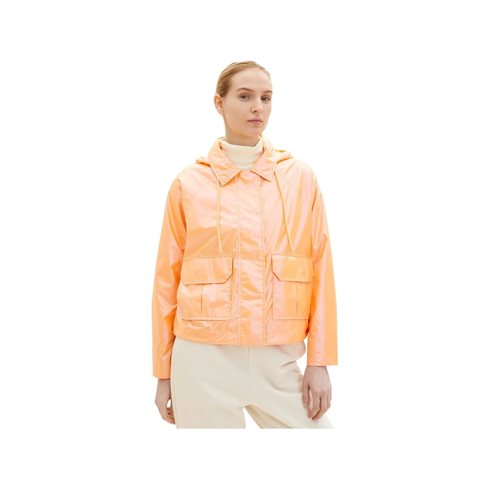 Tom Tailor Oranje Parel Lichtgewicht Parka Jas Orange Dames
