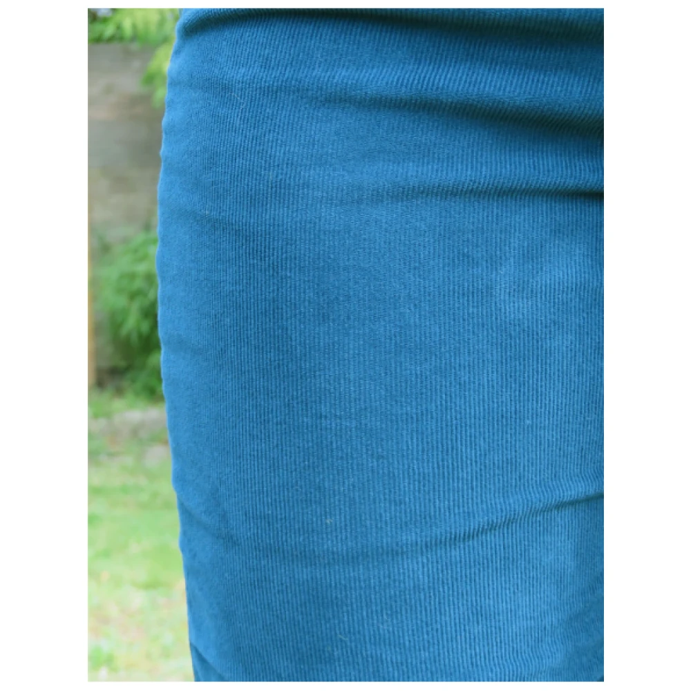 Denim Studio Colette Fluweel Broek Blue Dames
